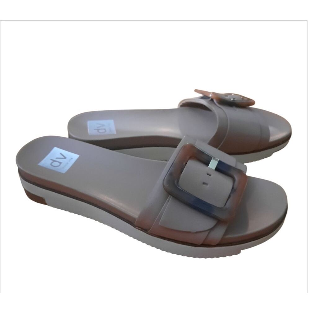 Dolce Vita Cayden Womens Open Toe Chunky Tortoise Shell Like Buckle Size 10